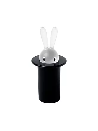 ALESSI | Zahnstocherbehälter Magic Bunny 7,5cm Schwarz | 